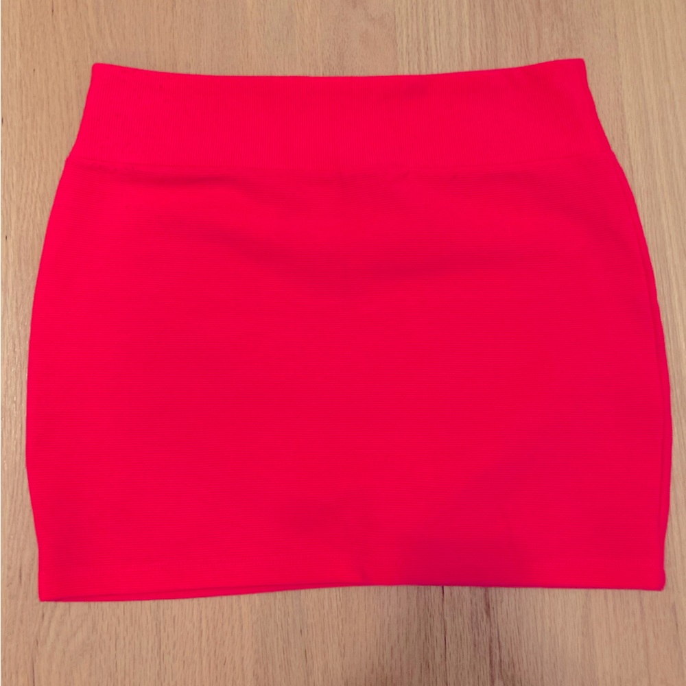 Neon Pink Miniskirt, Size L